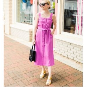 Purple Everlane Japanese GoWeave Picnic Dress 6 Wrinkle Free